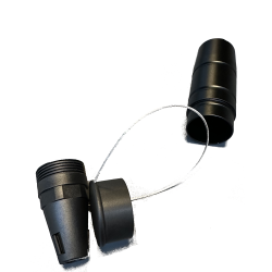 Alu beskyttelseshus til kabler - Sort