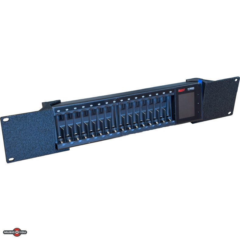 ISDT N16 Intelligent lader til 16 stk. AA / AAA Batterier - Med Rackbeslag