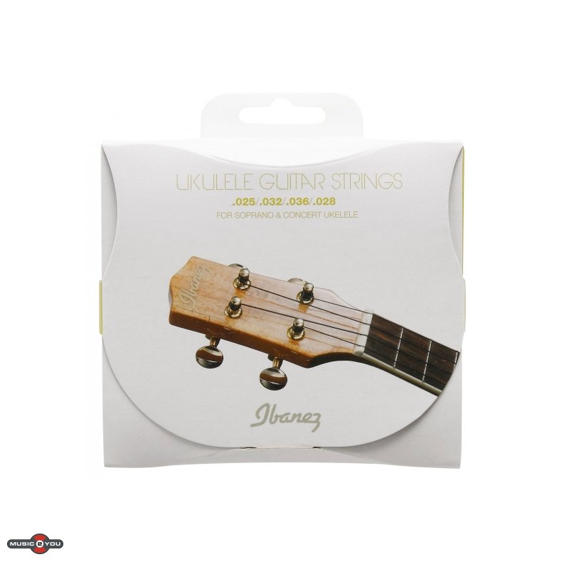 Ibanez IUKS4 Sopran/Concert Ukulelestrenge - Sort