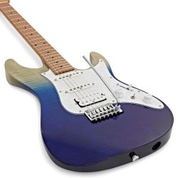 Ibanez AZ224F-BIG El Guitar - Blue Iceburg Graduation, inkl. Gigbag