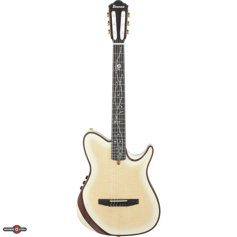 Ibanez TOD100FMN-TMM Tim Henson Klassisk Thin guitar med pickup og taske - Toasted Marshmellow Matte
