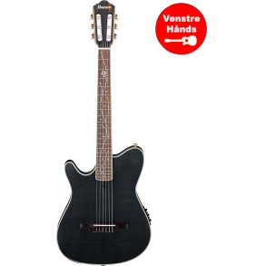 Ibanez TOD10NL-TKF Tim Henson Klassisk Thin guitar med pickup - Transparent Black Flat - Venstreh�nds