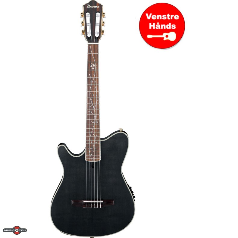 Ibanez TOD10NL-TKF Tim Henson Klassisk Thin guitar med pickup - Transparent Black Flat - Venstreh�nds