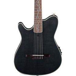 Ibanez TOD10NL-TKF Tim Henson Klassisk Thin guitar med pickup - Transparent Black Flat - Venstreh�nds