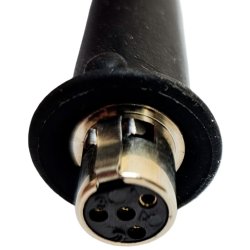 Kabel til JTS 304 Fitness headset med 4pol Mini XLR stik - Sort (Passer til JTS/Shure)