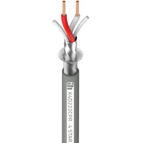 AH 4 STAR DMX 222 AES/EBU Kabel - 2 x 0,22mm2 / �5mm - Gr� (Meterm�l)