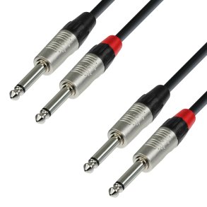 AH 4 STAR TPP - 2 x Jack 6,3mm Han til Jack 6,3mm Han