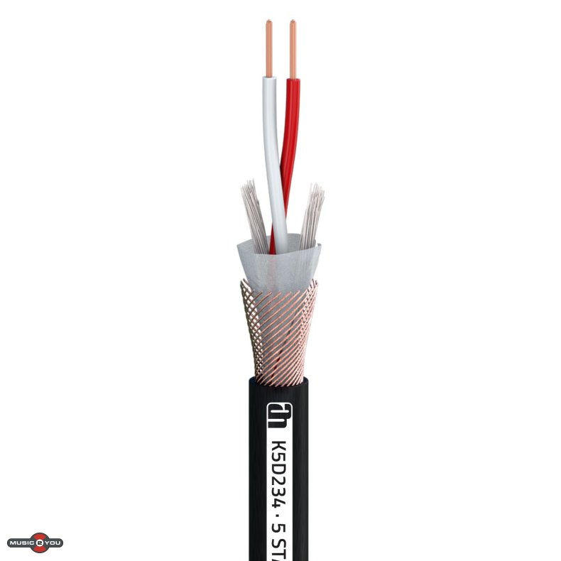 AH 5 STAR DMX 234 AES/EBU Kabel - 2 x 0,34mm2 / 6,2mm - Sort (Meterml)