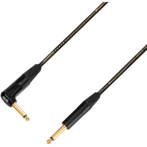 AH Instrument Kabel med Neutrik Jack 6,3mm Mono Han - Han Jack Vinkel