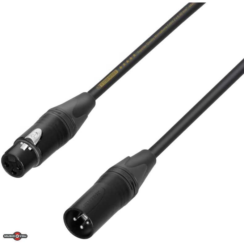 AH 5 STAR - Neutrik XLR 3Pol Han til Hun kabel