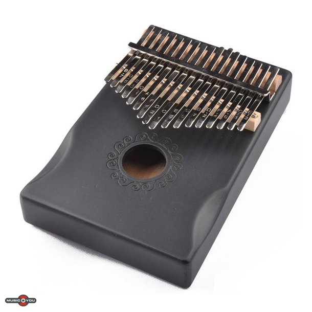 Kalimba i Solid Pine - Black med 17 toner