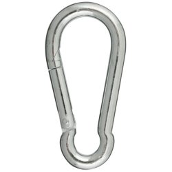 Karabinhage Galvaniseret 5x50mm - Slv