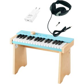 Donner KIDO V-10 B�rne El Klaver - Lys Bl� - Bundle