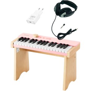 Donner KIDO V-10 B�rne El Klaver - Lys Pink - Bundle