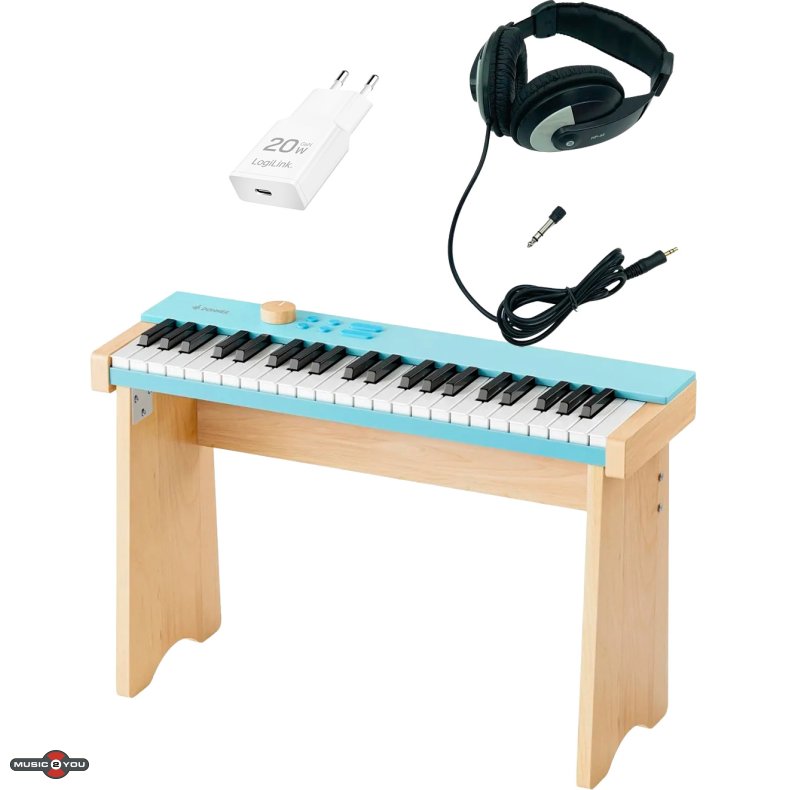 Donner KIDO V-20 B�rne El Klaver - Lys Bl� - Bundle