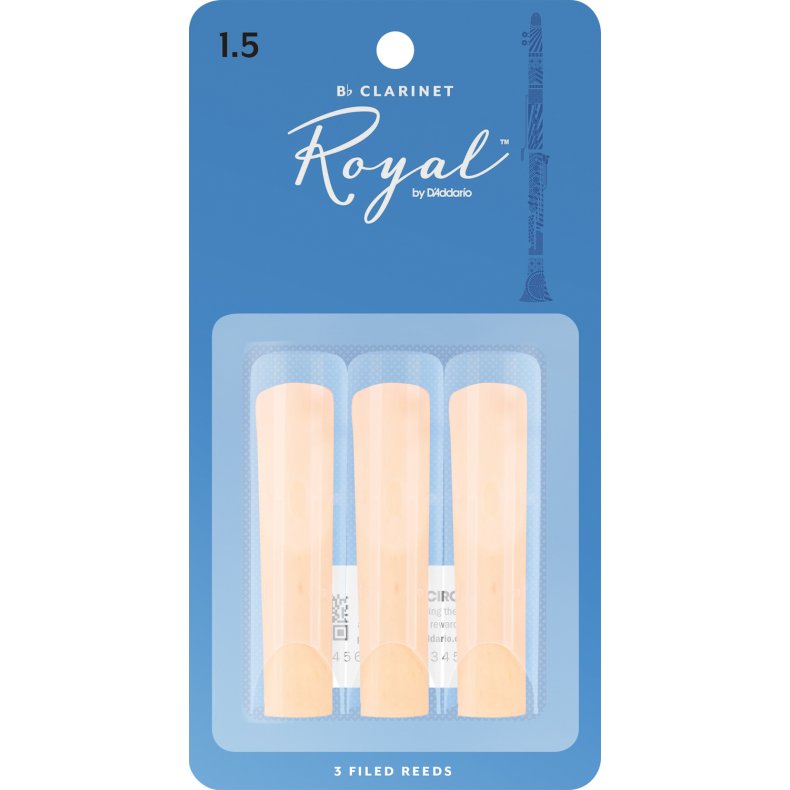 D'Addario Royal Klarinet-blade Bb - 3 Pack