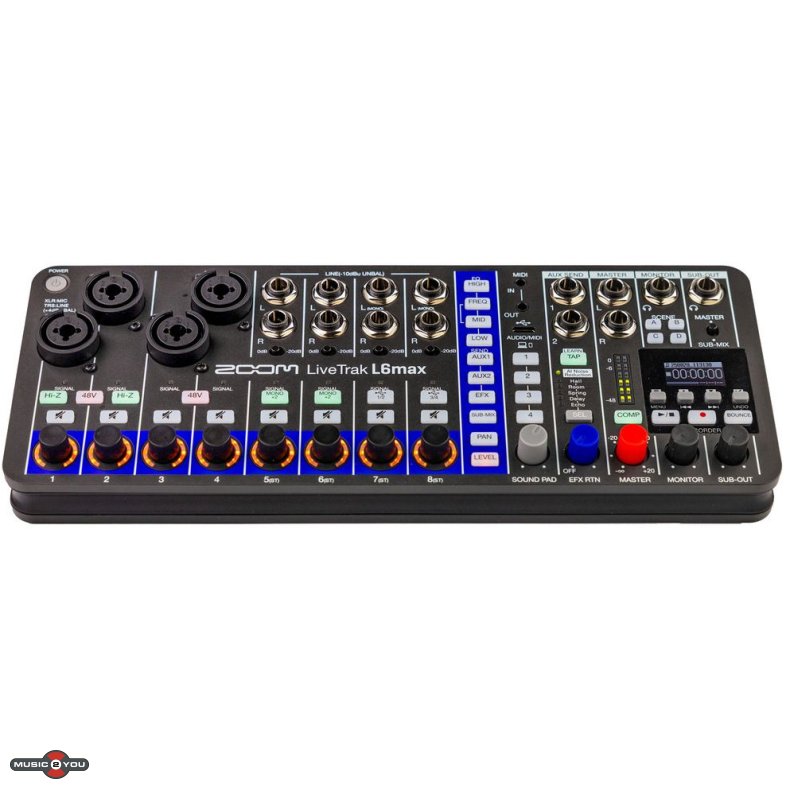 Zoom LiveTrak L6max Mixer