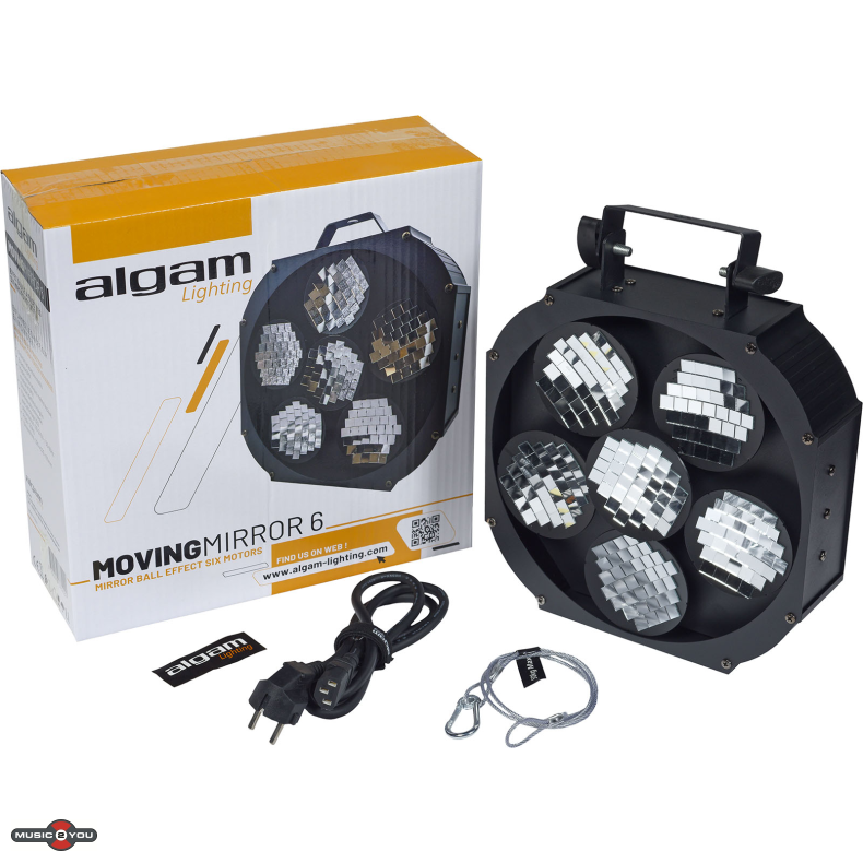Algam Lighting Moving Mirror 6 - Spejlkugle lyseffekt
