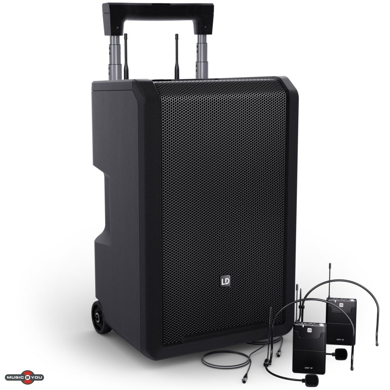LD Systems ANNY 10 BPH 2 - Batteri hjttaler med 2 x trdls headset