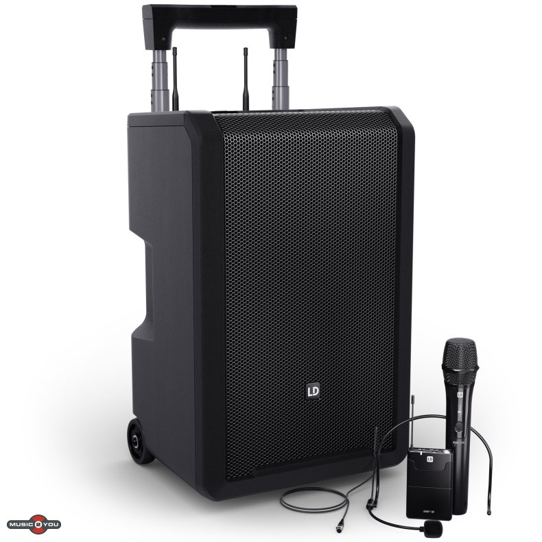LD Systems ANNY 10 HBH 2 - Batteri hjttaler med trdls hndholdt + headset