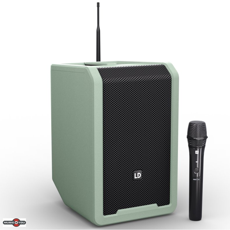 LD Systems ANNY 8 HHD - Batteri hjttaler med trdls hndholdt - Grn
