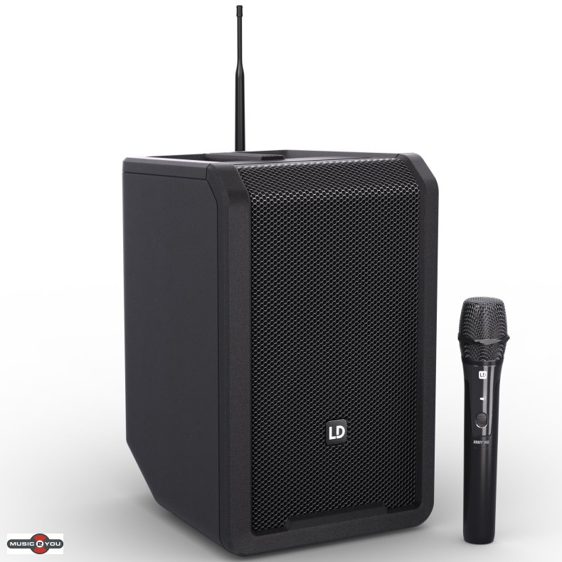 LD Systems ANNY 8 HHD - Batteri hjttaler med trdls hndholdt - Sort
