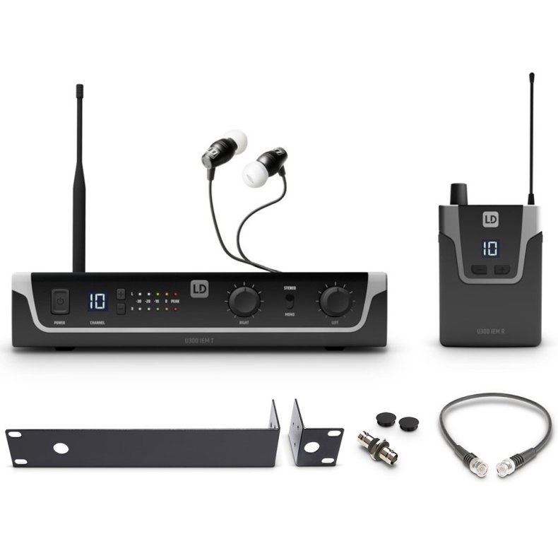 LD Systems U305 IEM HP - In-Ear system med propper - 584-608 MHz