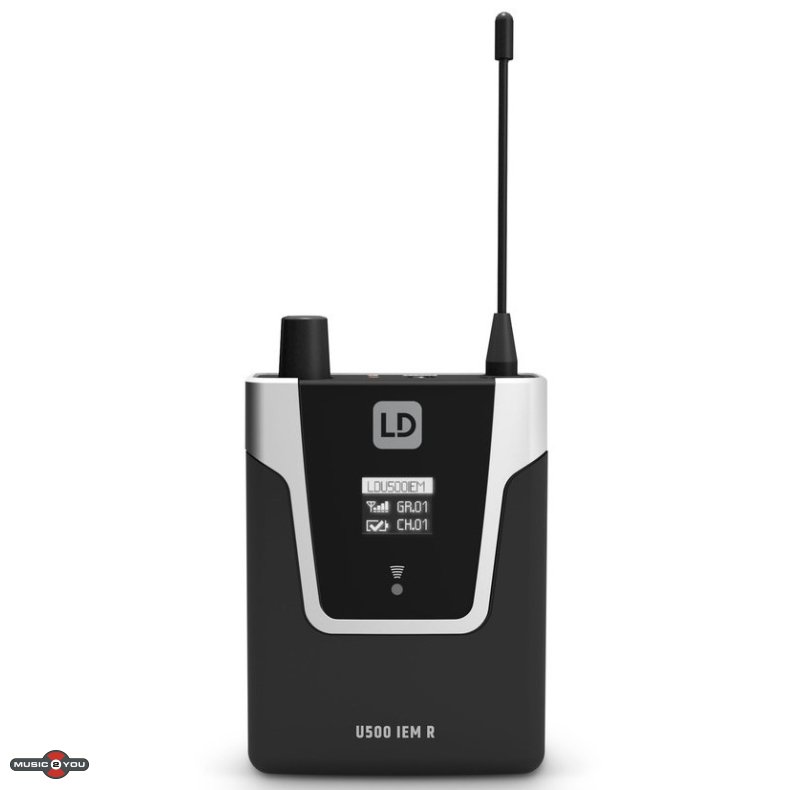 LD Systems U505 IEM R - In-Ear bodypack modtager 584-608 MHz