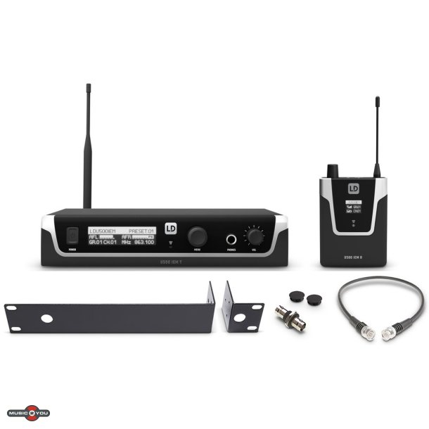 LD Systems U505 IEM In-Ear System - 584-608 MHz