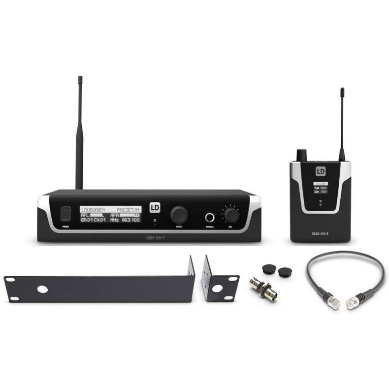 LD Systems U505 IEM In-Ear System - 584-608 MHz