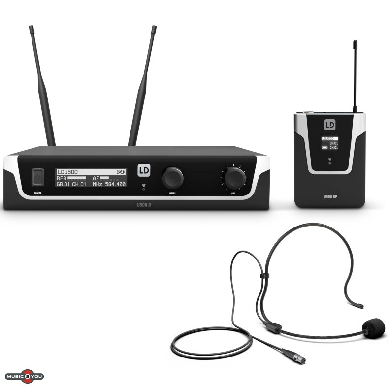 LD Systems LDU518BPH - Trdls mikrofon system med beltpack og headset
