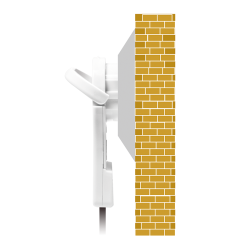 Logilink Schuko flad vinkel stikprop - Hvid