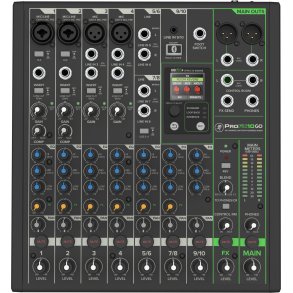 Mackie ProFX10GO - 10-kanals Batteri mixer med FX and USB