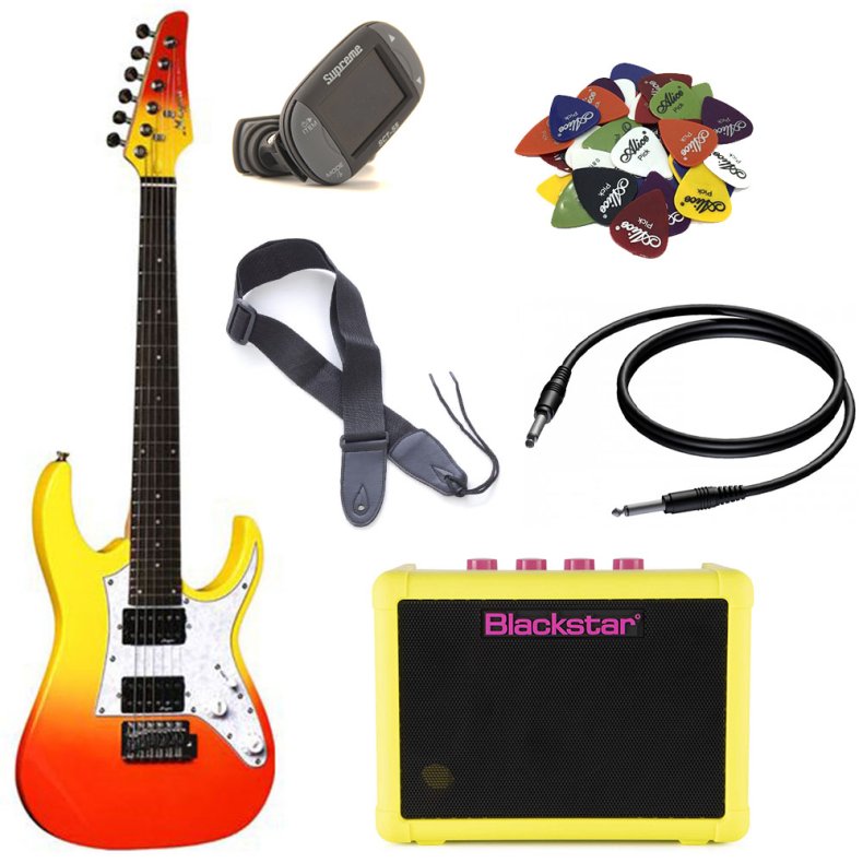 Magna 3/4 Brne Elguitar Pakke - Rainbow Color