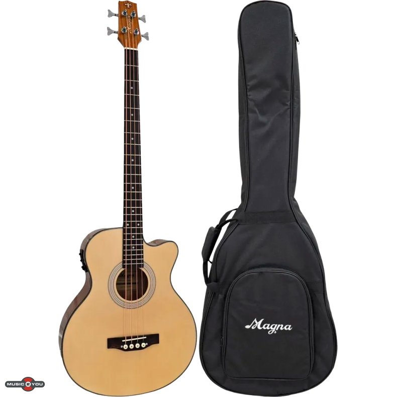 Magna M-235B Akustisk bas med pickup og gigbag
