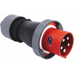 CEE 5P Stikprop 400V 3-faset - 125A - Sort IP67