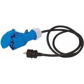 CEE adapterkabel - Schuko til CEE