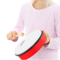 NINO 8" Hndtromme med trklle - Forskellige farver