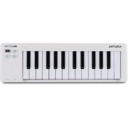 Arturia MicroLab Mk3 MIDI Keyboard - Hvid