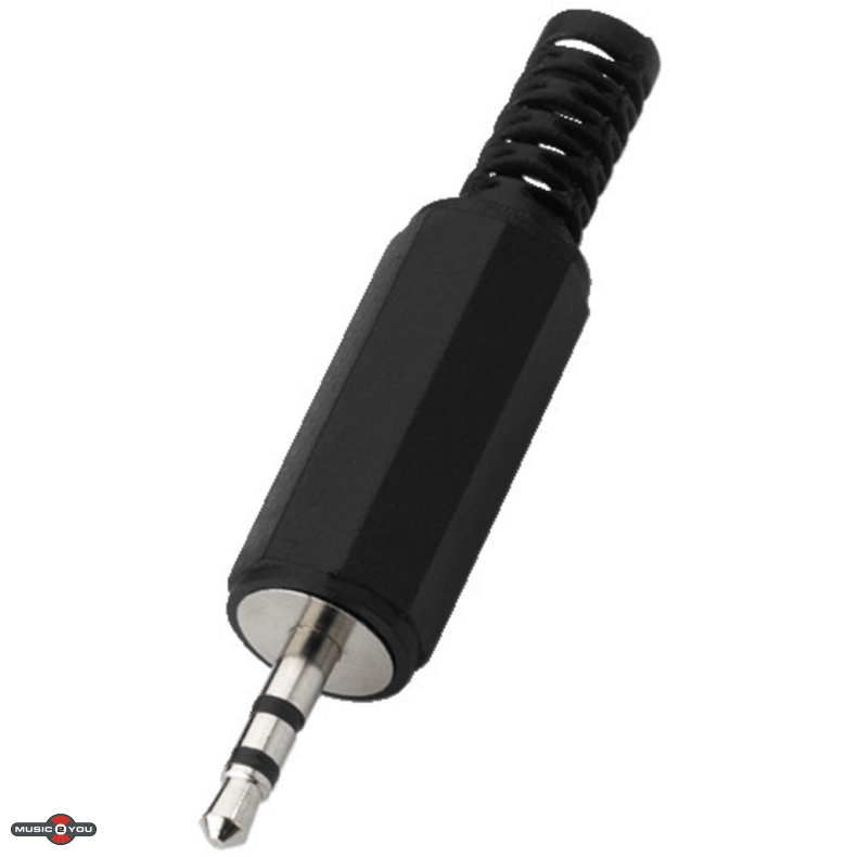 Microjack 2,5mm Stereo Han kabelstik