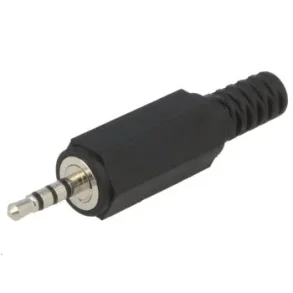 Microjack 2,5mm TRRS Kabelstik Han