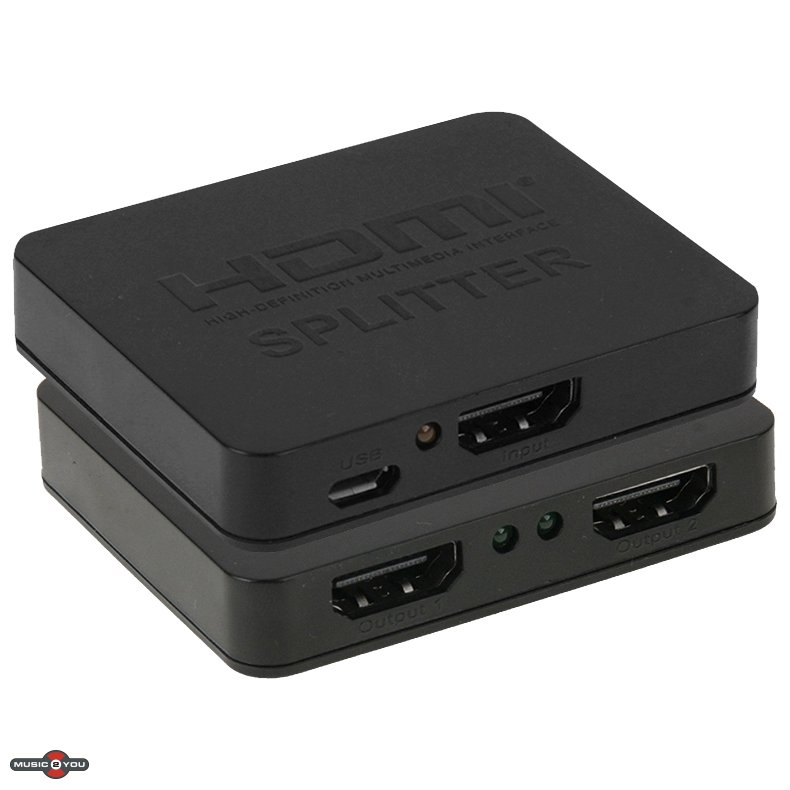 Mini HDMI Splitter 1 til 2 - 4K