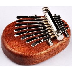 Mini Kalimba med 8 toner - Mahogni