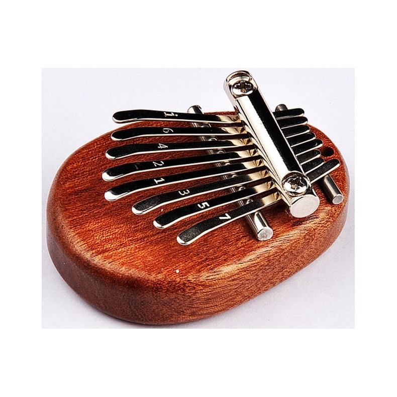 Mini Kalimba med 8 toner - Mahogni