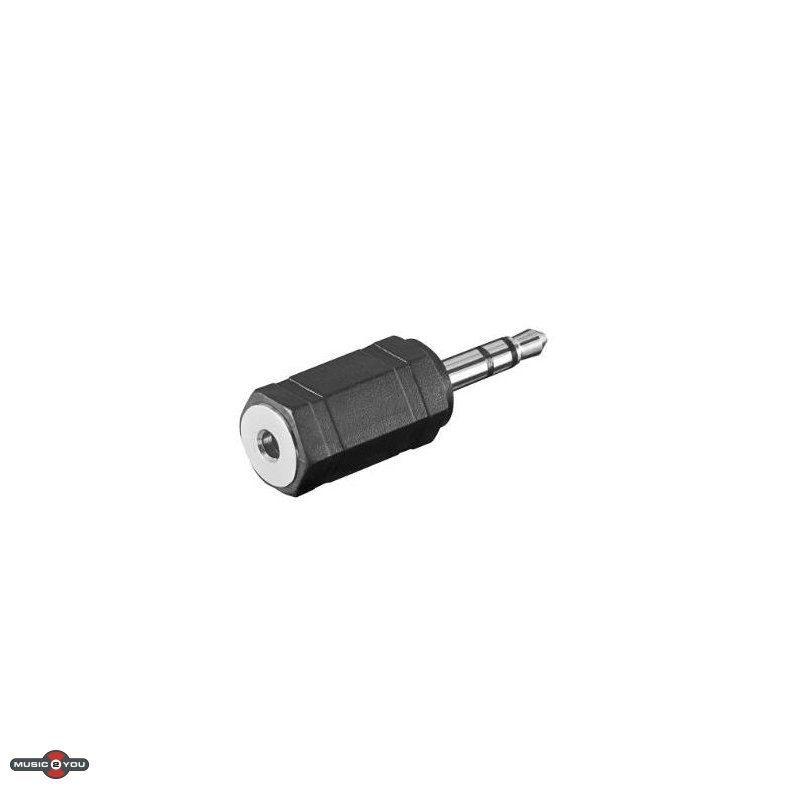 Minijack 3,5mm Han stereo til Microjack 2,5mm Hun stereo