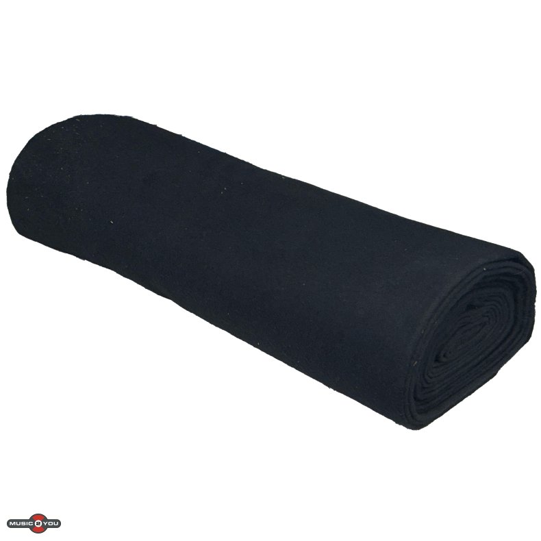 AH Molton 300g/m L: 6m x B: 114cm - Sort - AFKLIP