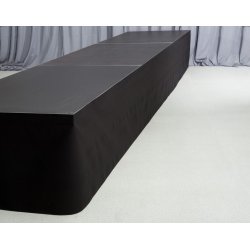 Deco-molton 160G p rulle til scenepodier - Sort (Meterml)