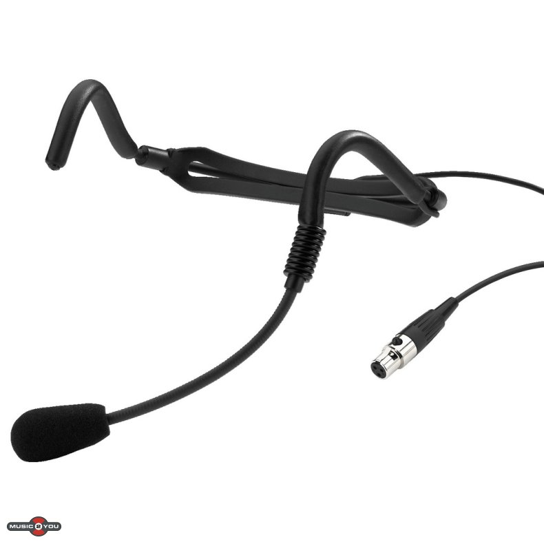 Monacor HSE-110 Headset mikrofon (Supernyre) - Sort