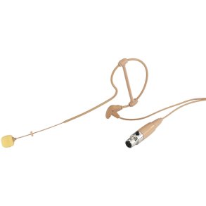 Monacor HSE-40/SK Singel Ear Headset / Hovedb�jle-mikrofon (Kugle) - Beige