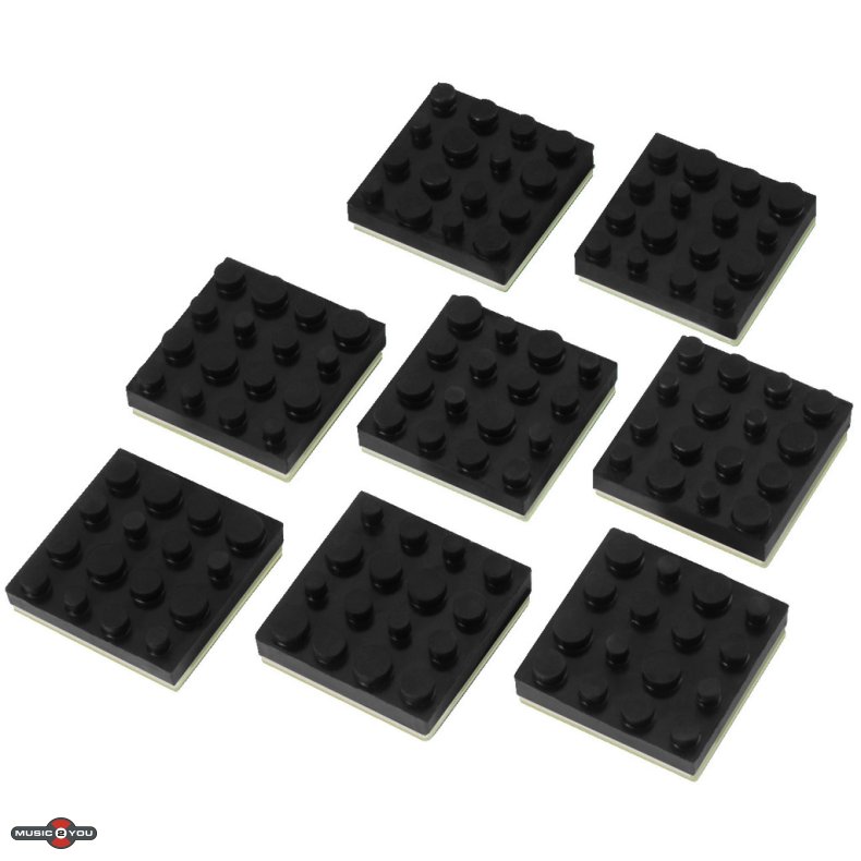 LAV-8 Selvklbende gummifdder 40x40x9,5mm - 8 Pack